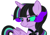 Size: 1112x780 | Tagged: safe, artist:frog, artist:kingbases, derpibooru exclusive, imported from derpibooru, oc, oc only, oc:twivine sparkle, alicorn, pony, base used, missing accessory, missing cutie mark, oc villain, simple background, sombra eyes, twivine sparkle, white background