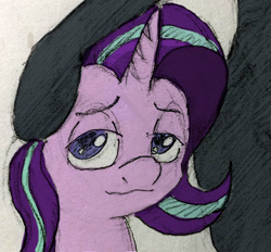 Size: 520x482 | Tagged: safe, artist:jellymaggot, imported from derpibooru, starlight glimmer, oc, oc:nyx, alicorn, blacked, meme