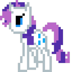 Size: 960x960 | Tagged: safe, artist:joeydr, imported from derpibooru, rarity, pony, unicorn, female, mare, pixel art, simple background, solo, transparent background