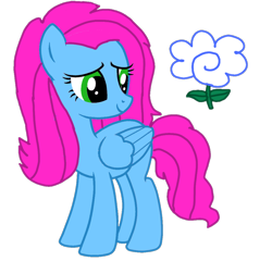 Size: 1074x1030 | Tagged: safe, artist:徐詩珮, imported from derpibooru, oc, oc:flower werry, pegasus, pony, cutie mark, magical lesbian spawn, next generation, offspring, parent:fluttershy, parent:rainbow dash, parents:flutterdash, simple background, transparent background