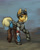 Size: 1280x1581 | Tagged: safe, artist:asimos, imported from derpibooru, part of a set, applejack, pony, alternate hairstyle, ammunition, armor, boots, female, helmet, looking at you, shoes, shotgun shell, solo