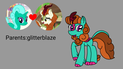 Size: 1920x1080 | Tagged: safe, artist:徐詩珮, imported from derpibooru, autumn blaze, glitter drops, oc, oc:miber blaze, pony, sounds of silence, glitterblaze, magical lesbian spawn, next generation, offspring, parent:autumn blaze, parent:glitter drops, parents:glitterblaze, shipping