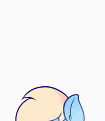 Size: 448x516 | Tagged: dead source, safe, artist:angrylittlerodent, imported from derpibooru, oc, oc only, oc:thunderdaze, pegasus, pony, :o, animated, cute, daaaaaaaaaaaw, eyes closed, female, frame by frame, gif, happy, hnnng, looking at you, loop, mare, ocbetes, open mouth, simple background, smiling, white background
