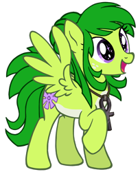 Size: 914x1121 | Tagged: safe, artist:mamidulugo, imported from derpibooru, oc, oc only, oc:midori kuroba, pegasus, pony, ankh, egyptian, egyptian pony, female, freckles, happy, mare, simple background, solo, transparent background