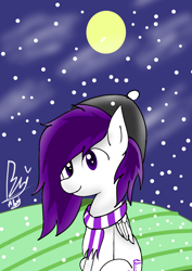 Size: 1000x1414 | Tagged: safe, artist:purplesounds, imported from derpibooru, oc, oc only, pegasus, pony, digital art, solo, winter, winter2018