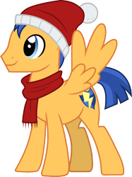 Size: 898x1200 | Tagged: safe, artist:cloudy glow, artist:cloudyglow, imported from derpibooru, flash sentry, pegasus, pony, clothes, hat, male, scarf, simple background, solo, transparent background, vector