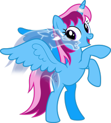 Size: 6400x7117 | Tagged: safe, artist:parclytaxel, imported from derpibooru, oc, oc only, oc:parcly taxel, oc:spindle, alicorn, ghost, pony, windigo, 2019 community collab, derpibooru community collaboration, .svg available, absurd resolution, alicorn oc, female, horn ring, looking at you, mare, rearing, simple background, smiling, spread wings, transparent background, vector, windigo oc, wings