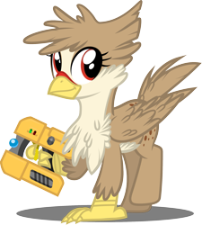 Size: 1757x1951 | Tagged: safe, artist:tsabak, imported from derpibooru, oc, oc only, oc:ruby rustfeather, classical hippogriff, hippogriff, fledgeling, hippogriff oc, matter manipulator, simple background, solo, starbound, transparent background, vector