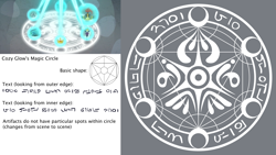 Size: 2642x1486 | Tagged: safe, imported from derpibooru, .svg available, amulet, amulet of aurora, clover the clever's cloak, crown, crown of grover, helm of yickslur, helmet, jewelry, knuckerbocker's shell, magic, magic circle, mandala, no pony, regalia, shell, talisman of mirage, vector, written equestrian