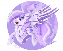 Size: 1618x1297 | Tagged: safe, artist:mcmeg29, imported from derpibooru, oc, oc only, oc:starstorm slumber, pegasus, pony, female, mare, open mouth, signature, solo, zoom layer