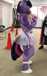 Size: 751x1200 | Tagged: safe, artist:brownedtoast, imported from derpibooru, twilight sparkle, alicorn, human, ballerina, clothes, cosplay, costume, fursuit, irl, japan ponycon, photo, tutu, twilarina, twilight sparkle (alicorn)