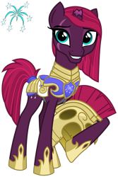 Size: 2000x3000 | Tagged: safe, artist:cheezedoodle96, imported from derpibooru, fizzlepop berrytwist, tempest shadow, pony, unicorn, my little pony: the movie, .svg available, alternate hairstyle, armor, broken horn, cutie mark, eye scar, female, grin, headcanon, helmet, hoof hold, looking at you, mare, raised hoof, reformed, royal guard, royal guard armor, scar, show accurate, simple background, smiling, solo, svg, tail wrap, tempest becomes a royal guard, transparent background, vector