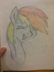 Size: 2448x3264 | Tagged: safe, artist:ganighost, imported from derpibooru, rainbow dash, colored, female, traditional art