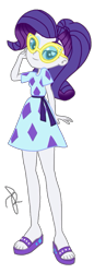 Size: 708x2048 | Tagged: safe, artist:ilaria122, imported from derpibooru, rarity, equestria girls, equestria girls series, spring breakdown, spoiler:eqg series (season 2), clothes, dress, female, glasses, simple background, solo, sunglasses, transparent background