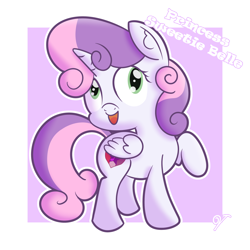 Size: 1280x1280 | Tagged: safe, artist:vaetan, imported from derpibooru, sweetie belle, alicorn, pony, alicornified, female, race swap, solo, sweetiecorn, xk-class end-of-the-world scenario