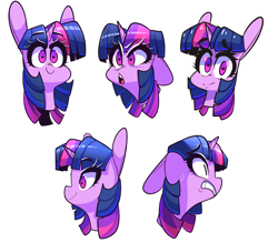 Size: 2530x2217 | Tagged: safe, artist:sourspot, imported from derpibooru, twilight sparkle, pony, angry, bust, expressions, female, looking at you, mare, portrait, simple background, white background