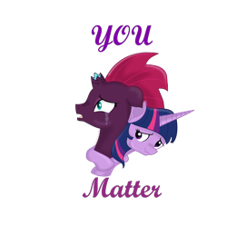 Size: 1500x1500 | Tagged: safe, artist:sparkleshadow, imported from derpibooru, tempest shadow, twilight sparkle, alicorn, pony, unicorn, my little pony: the movie, broken horn, crying, cute, female, heartwarming, hug, mare, motivational, sad, simple background, transparent background, twilight sparkle (alicorn)