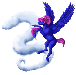 Size: 1125x1117 | Tagged: safe, artist:bijutsuyoukai, imported from derpibooru, oc, oc only, oc:feathersong, pony, cloud, female, mare, simple background, solo, transparent background