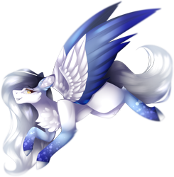 Size: 2840x2902 | Tagged: safe, artist:mauuwde, imported from derpibooru, oc, oc only, oc:eclipse, pegasus, pony, chest fluff, colored wings, female, high res, mare, multicolored wings, simple background, solo, transparent background