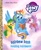 Size: 1988x2400 | Tagged: safe, artist:zoe persico, imported from derpibooru, daring do, rainbow dash, pegasus, pony, daring do adventure collection, daring do and the marked thief of marapore, book, cloud, female, filly, flying, goggles, little golden book, my little pony logo, official, pun, rainbow dash: reading rainboom, reading rainboom, unnamed character, unnamed pony