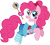 Size: 886x800 | Tagged: safe, artist:cloudy glow, artist:cloudyglow, imported from derpibooru, pinkie pie, earth pony, pony, clothes, crossover, disney, female, simple background, solo, star butterfly, star vs the forces of evil, transparent background, wand