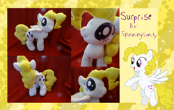 Size: 1024x651 | Tagged: safe, artist:spinningsanity, imported from derpibooru, surprise, pony, irl, photo, plushie, solo