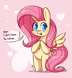 Size: 1766x1920 | Tagged: safe, artist:dsp2003, imported from derpibooru, fluttershy, pegasus, pony, ask, belly button, bipedal, blushing, chibi, cute, female, heart eyes, holiday, shyabetes, solo, style emulation, sweet dreams fuel, tumblr, valentine's day, valentine's day card, wingding eyes