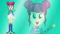 Size: 3840x2160 | Tagged: safe, artist:perplexedpegasus, imported from derpibooru, majorette, sweeten sour, equestria girls, vector, wallpaper