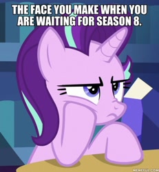 Size: 600x648 | Tagged: safe, edit, edited screencap, imported from derpibooru, screencap, starlight glimmer, uncommon bond, image macro, meme, tfw