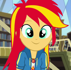 Size: 960x942 | Tagged: safe, editor:sunnyshine1cak, imported from derpibooru, rainbow dash, sunset shimmer, equestria girls, equestria girls series, fluttershy's butterflies, not salmon, recolor, wat, weird