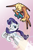 Size: 1024x1536 | Tagged: safe, artist:lytlethelemur, imported from derpibooru, rarity, velvet reindeer, deer, pony, reindeer, unicorn, them's fightin' herds, backflip, crossover, magic, tongue out, velvet (tfh)