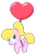 Size: 1800x2615 | Tagged: safe, artist:sny-por, imported from derpibooru, oc, oc:lola balloon, balloon, floating, heart, heart balloon, heart eyes, holiday, ponytail, simple background, that pony sure does love balloons, transparent background, valentine's day, wingding eyes