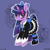 Size: 2272x2272 | Tagged: safe, artist:yorozpony, imported from derpibooru, twilight sparkle, pony, unicorn, anarchy stocking, anime, clothes, costume, crossover, dress, female, horn, looking at you, mare, panty and stocking with garterbelt, shoes, skirt, socks, solo, stockinglight, stockings, striped socks, striped stockings, thigh highs, unicorn twilight