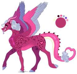 Size: 1895x1840 | Tagged: safe, artist:bijutsuyoukai, imported from derpibooru, oc, oc only, hybrid, interspecies offspring, offspring, parent:discord, parent:princess cadance, parents:discodance, realistic horse legs, simple background, solo, transparent background