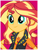 Size: 440x572 | Tagged: safe, imported from derpibooru, sunset shimmer, equestria girls, equestria girls series, female, official, simple background, smiling, solo