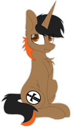 Size: 1946x3107 | Tagged: safe, artist:tomboygirl45, imported from derpibooru, oc, oc only, oc:omni slash, pony, unicorn, male, simple background, sitting, solo, stallion, transparent background