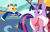 Size: 1109x720 | Tagged: safe, artist:porygon2z, imported from derpibooru, owlowiscious, twilight sparkle, bird, owl, bathrobe, clothes, robe, slippers