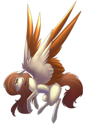 Size: 2906x4209 | Tagged: safe, artist:crazllana, imported from derpibooru, oc, oc only, oc:zara queen, pegasus, pony, colored wings, female, high res, mare, multicolored wings, simple background, solo, transparent background