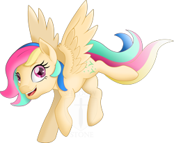 Size: 3645x3000 | Tagged: safe, artist:theshadowstone, imported from derpibooru, skydancer, pegasus, pony, cute, female, g1, mare, movie accurate, rainbow hair, simple background, skydawwncer, solo, transparent background