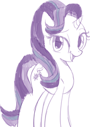 Size: 872x1239 | Tagged: safe, artist:justingreeneart, imported from derpibooru, starlight glimmer, pony, unicorn, cute, female, glimmerbetes, sketch, solo