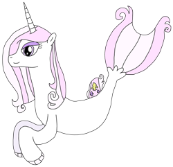 Size: 1817x1751 | Tagged: safe, artist:supahdonarudo, imported from derpibooru, fleur-de-lis, seapony (g4), unicorn, series:fleurbuary, seaponified, simple background, species swap, transparent background