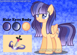 Size: 2732x1968 | Tagged: safe, artist:sleppchocolatemlp, imported from derpibooru, oc, oc only, oc:lightning flash, pegasus, pony, female, mare, offspring, parent:flash sentry, parent:twilight sparkle, parents:flashlight, reference sheet, solo