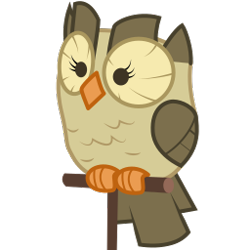 Size: 256x256 | Tagged: safe, artist:joey, derpibooru exclusive, imported from derpibooru, owlowiscious, bird, owl, derpibooru, derpibooru community collaboration, .svg available, derpibooru badge, helpful owl, male, meta, perch, picture for breezies, show accurate, simple background, solo, svg, transparent background, vector