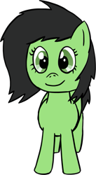 Size: 501x912 | Tagged: safe, artist:craftycirclepony, imported from derpibooru, oc, oc only, oc:filly anon, pony, female, filly, happy, looking at you, simple background, smiling, solo, standing, transparent background