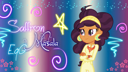 Size: 1280x720 | Tagged: safe, artist:galaxydiadmondstar, imported from derpibooru, saffron masala, equestria girls, equestria girls-ified