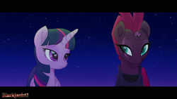 Size: 1920x1080 | Tagged: safe, artist:blackjack42, edit, edited screencap, imported from derpibooru, screencap, tempest shadow, twilight sparkle, alicorn, my little pony: the movie, female, heart, heart eyes, lesbian, romance, romantic, shipping, tempestlight, twilight sparkle (alicorn), wingding eyes