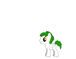 Size: 830x650 | Tagged: safe, artist:robobrony, imported from derpibooru, oc, oc only, oc:bright wing, pegasus, pony, pony creator, colt, green mane, male, missing cutie mark, orange eyes, simple background, solo, transparent background