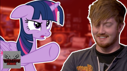 Size: 1768x992 | Tagged: safe, imported from derpibooru, twilight sparkle, alicorn, chad james, death battle, death battle!: raven vs twilight sparkle, exploitable meme, meme, podcast, screwattack.com, twilight sparkle (alicorn)