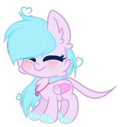 Size: 946x1006 | Tagged: safe, artist:galaxyswirlsyt, imported from derpibooru, oc, oc only, pegasus, pony, chibi, eyes closed, female, mare, simple background, smiling, solo, transparent background