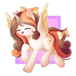 Size: 2000x2000 | Tagged: safe, artist:leafywind, imported from derpibooru, oc, oc only, alicorn, alicorn oc, bow, eyes closed, simple background, solo, tail bow, transparent background